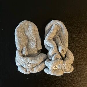 Soft Gray Baby Walker Booties
